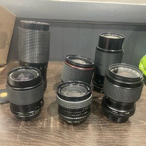 Lot Of Lens Of Various Brands Lot Of 6 Yashica 35-70mm